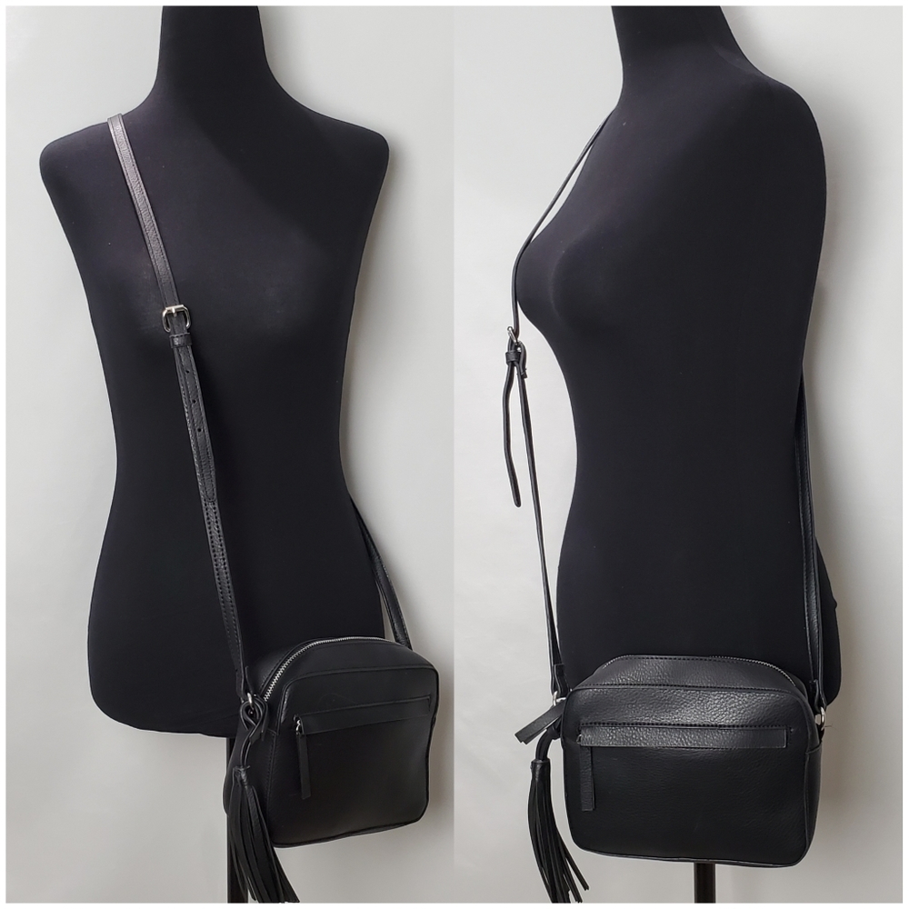 Faux-leather camera bag
